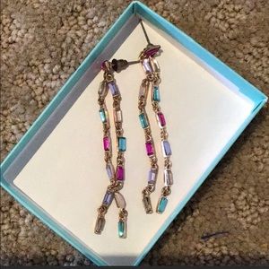 Drop earrings. V chic. Bought at boutique in LA